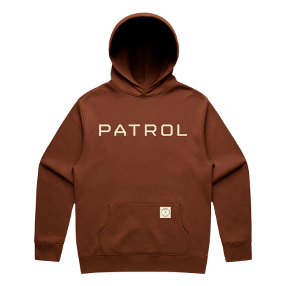 Clay Patrol Logo Hoodie, relaxed fit hoodie, Outdoor clothing