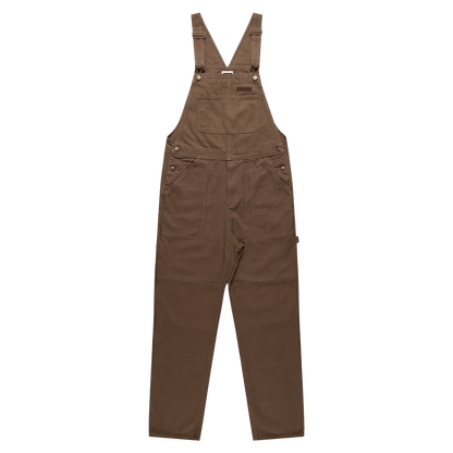 Mens Patrol Canvas Dungarees front, rugged 100% cotton overalls, outdoor clothing