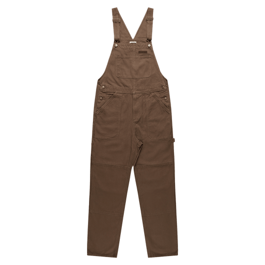Mens Patrol Canvas Dungarees front, rugged 100% cotton overalls, outdoor clothing