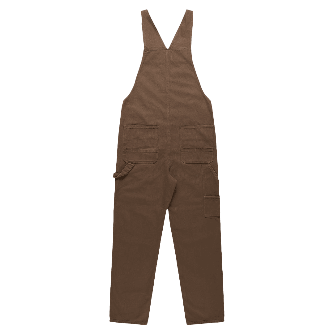 Mens Patrol Canvas Dungarees back, rugged 100% cotton overalls, outdoor clothing